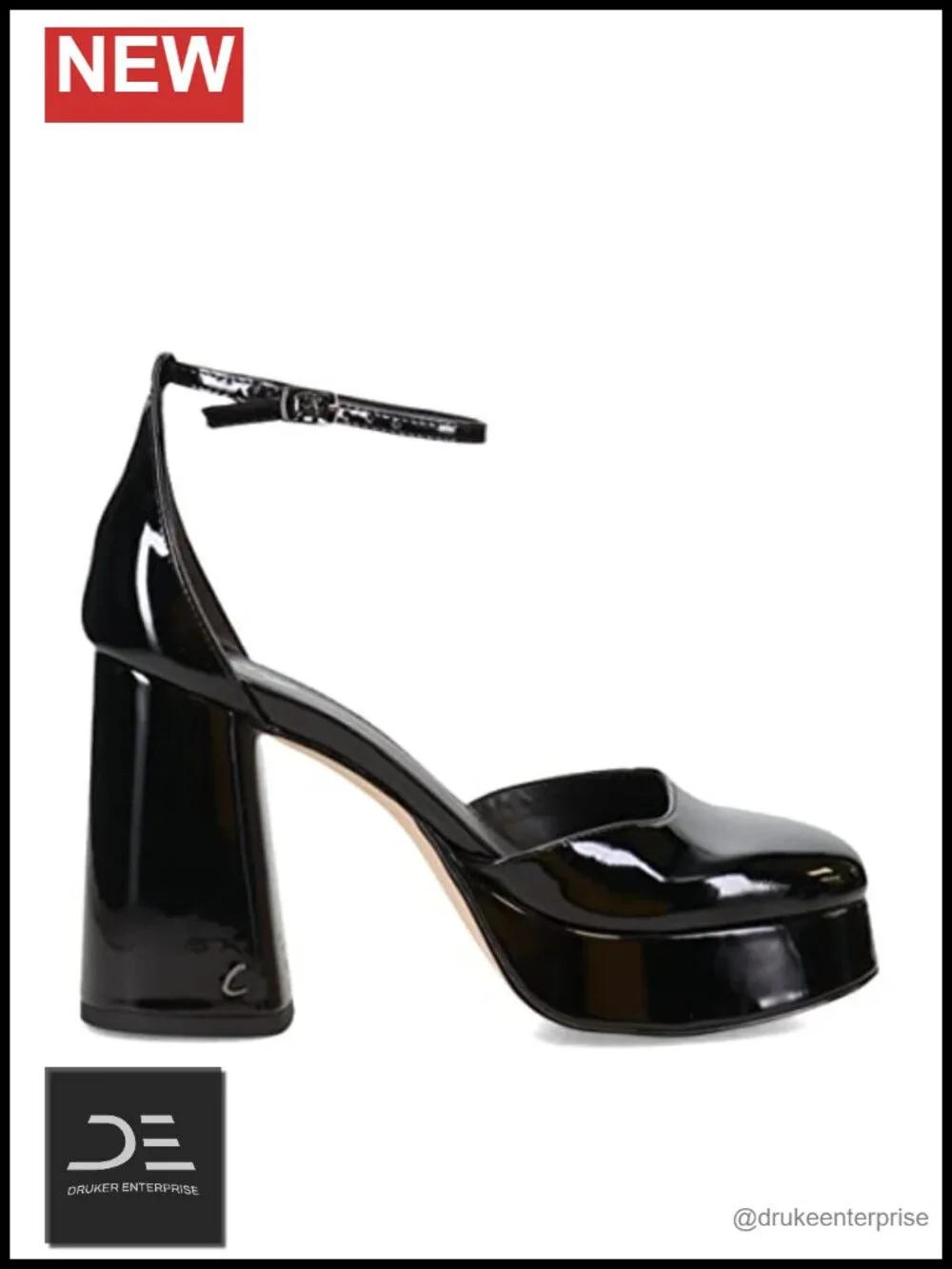 Classic Platform Heels with Adjustable Ankle Strap